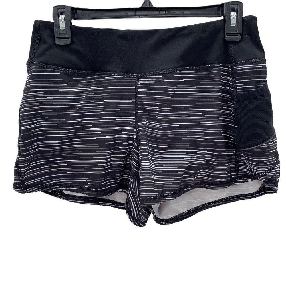 Athleta Black/Grey Athletic Shorts Women's Size Small